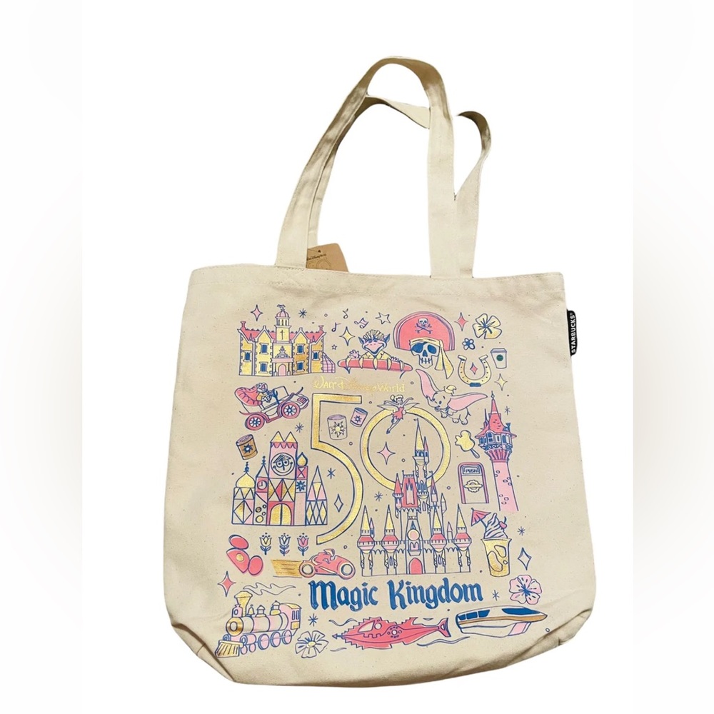 Disney Starbucks Been There Series “50th Anniversary” Magic Kingdom Canv…